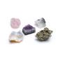 Preview: 5 rohe Kristallsteine in schöner Geschenkbox