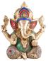 Preview: Ganesha - Messing mit Steinkunst, 30 cm