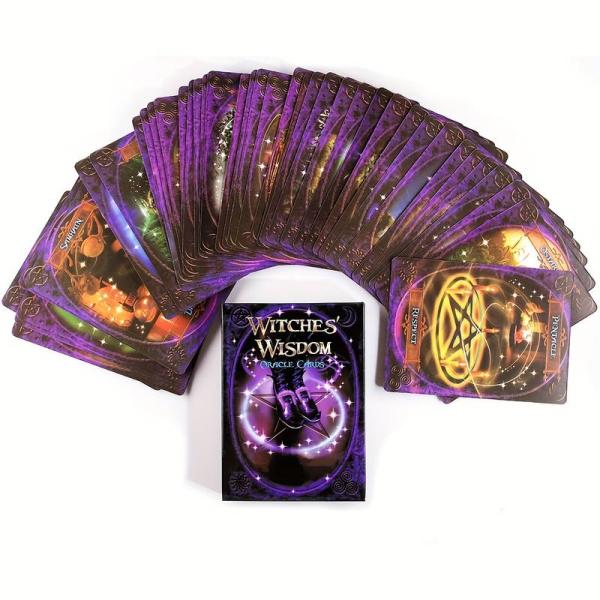 Hexen Tarot/Orakelkarten-Set - 48 Karten - "Finde deine innere Magie"