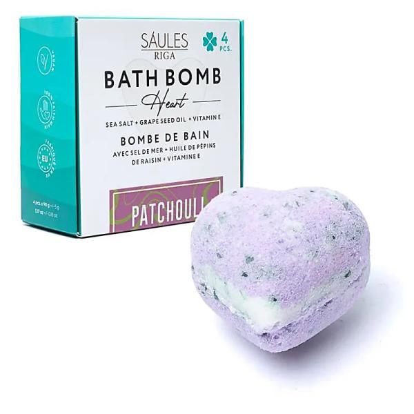 Badekugel - Bath Bomb - Patschuli 4St. Geschenkpackung