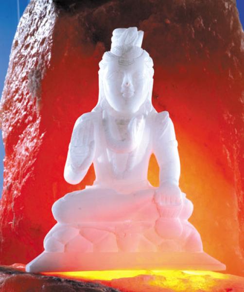 Alabaster-Shiva, 16 cm hoch